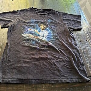 Bob Ross size small boys T-shirt, black